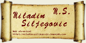 Miladin Šiljegović vizit kartica